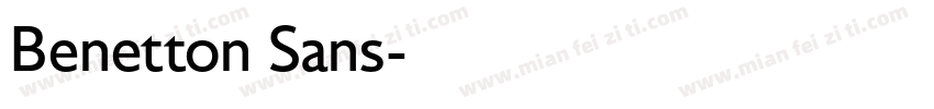 Benetton Sans字体转换